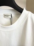 Yves Saint Laurent Classic Embroidery LogoT girl Couple Casual Versatile Short Sleeves