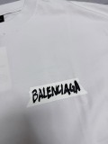 Balenciaga 26SS Classic Tape Logo Printed T-shirt Couple Casual Loose Short Sleeve