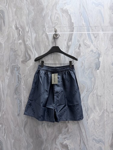 Balenciaga 26SS Classic Logo Printed Shorts Couple Versatile Drawstring Sports Shorts