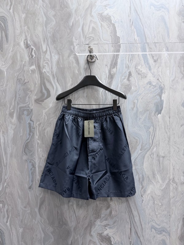 Balenciaga 26SS Classic Logo Printed Shorts Couple Versatile Drawstring Sports Shorts