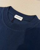 Yves Saint Laurent Classic Embroidery LogoT girl Couple Casual Versatile Short Sleeves