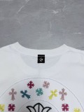 Chrome Hearts 26SS Classic Embroidered Horseshoe Cross Short Sleeve Unisex Casual Loose T-shirt