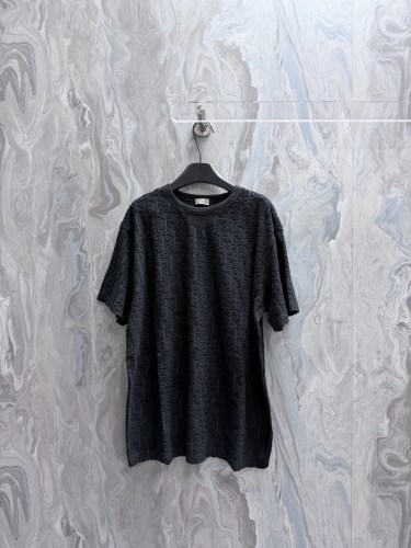 Dior 26SS Fashion Full Logo Short Sleeve Unisex Casual Loose T-shirt