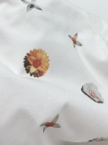 Louis Vuitton Fashion Daisy Printed Round Neck Short Sleeve Unisex Casual Loose T-shirt