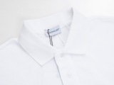 Moncler Classic Color Contrasting Ribbon Collar Polo Short Sleeve
