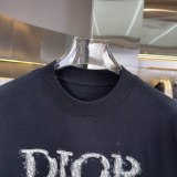 Dior Fashion Personalized Embroidered Logo Short Sleeve Unisex Casual Loose T-shirt