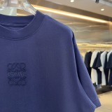 Loewe Fashion Patch Embroidered Logo Short Sleeve Unisex Casual Loose T-shirt