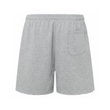Balenciaga Fashion Embroidered Flame Logo Distressed Shorts Unisex Versatile Loose Sports Shorts
