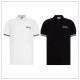 Moncler Classic Embroidered Logo Color Contrasting Ribbon Collar Polo Short Sleeve