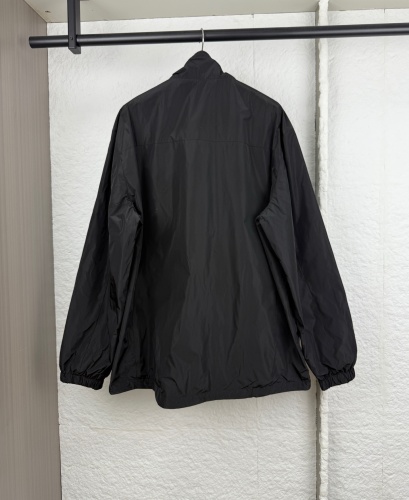 Prada Classic Triangle Logo Collar Double sided Jacket Coat