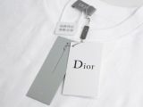 Dior Fashion Classic Full Towel Embroidered Logo Short Sleeve Unisex Loose Casual T-shirt