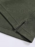 Louis Vuitton Classic Full Dark Pattern Logo Jacquard Collar Polo Shirt