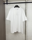 Prada Classic Logo Printed Round Neck T-shirt Unisex Casual Loose Short Sleeve