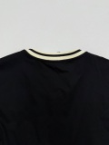 Moncler Fashion Cartoon Embroidered Round Neck T-shirt Unisex Casual Loose Short Sleeve