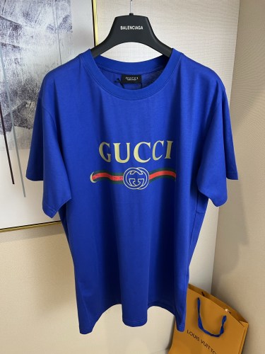Gucci 26SS Classic Logo Printed Short Sleeve Couple Casual Loose T-shirt