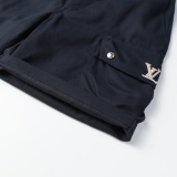 Louis Vuitton 26SS Fashion Versatile Embroidered Logo Work Pants Casual Shorts