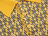Fendi Couple Classic FF Jacquard Polo Wool Ice Silk Knitted Short Sleeve