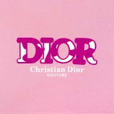 Dior 26SS Classic Logo Printed Water Washed Short Sleeve Unisex Casual Oversize T-shirt