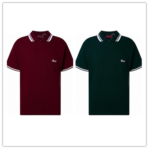 Gucci Classic Embroidered Logo Collar Polo Shirt