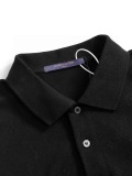 Louis Vuitton Classic Full Dark Pattern Logo Jacquard Collar Polo Shirt