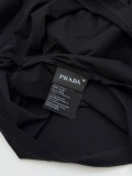 Prada Classic Logo Printed Round Neck T-shirt Unisex Casual Loose Short Sleeve