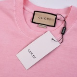 Gucci 26SSFashion Sanskrit Printed Short Sleeve Unisex Casual Washed T-shirt