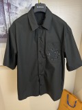 Louis Vuitton 26SS Fashion Embroidered Logo Versatile Casual Short Sleeve Shirt