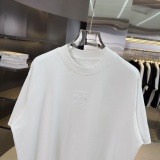 Loewe Fashion Patch Embroidered Logo Short Sleeve Unisex Casual Loose T-shirt
