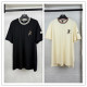 Moncler Fashion Cartoon Embroidered Round Neck T-shirt Unisex Casual Loose Short Sleeve