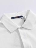 Louis Vuitton Classic Full Dark Pattern Logo Jacquard Collar Polo Shirt