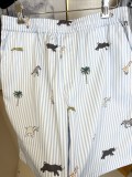 Louis Vuitton 26SS Fashion Embroidered Animal Logo Short Sleeve Shirt Unisex Casual Loose Set