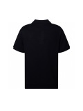 Prada Unisex Classic Embroidered Logo Wool Polo Knitted Short Sleeve