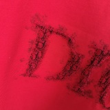 Dior Fashion Personalized Embroidered Logo Short Sleeve Unisex Casual Loose T-shirt