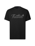 Louis Vuitton Fashion Checkered Pearl Logo Short Sleeve Unisex Loose Casual T-shirt