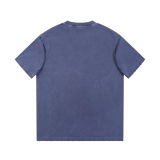 Dior 26SS Classic Logo Printed Water Washed Short Sleeve Unisex Casual Oversize T-shirt