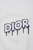 Dior 26SS Fashion Personalized Contrast Embroidered Short Sleeve Couple Versatile Casual T-shirt