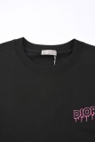 Dior 26SS Fashion Personalized Contrast Embroidered Short Sleeve Couple Versatile Casual T-shirt
