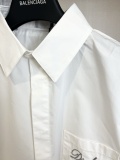 Dior 26SS Fashion Embroidered Logo Versatile Casual Short Sleeve Shirt