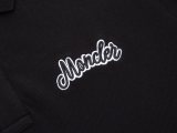 Moncler Classic Embroidered Logo Color Contrasting Ribbon Collar Polo Short Sleeve