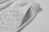 Louis Vuitton Fashion Embossed Logo Pocket Shorts Unisex Versatile Loose Sports Shorts
