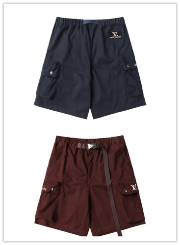 Louis Vuitton 26SS Fashion Versatile Embroidered Logo Work Pants Casual Shorts