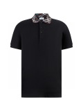 Burberry Unisex Classic Versatile Checkered Contrast Collar Polo Shirt