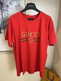 Gucci 26SS Classic Logo Printed Short Sleeve Couple Casual Loose T-shirt