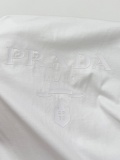 Prada Classic Logo Printed Round Neck T-shirt Unisex Casual Loose Short Sleeve