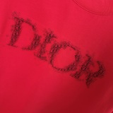 Dior Fashion Personalized Embroidered Logo Short Sleeve Unisex Casual Loose T-shirt