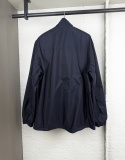 Prada Classic Triangle Logo Collar Double sided Jacket Coat