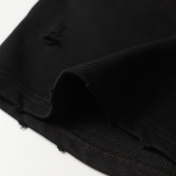 Balenciaga Fashion Embroidered Flame Logo Distressed Shorts Unisex Versatile Loose Sports Shorts