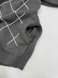 Louis Vuitton Fashion Diamond Beaded Letter Knitted Cardigan Sweater