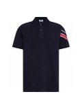 Moncler Classic Color Contrasting Ribbon Collar Polo Short Sleeve