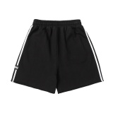Balenciaga 26SS Fashion Logo Printed Distressed Shorts Unisex Versatile Loose Sports Pants